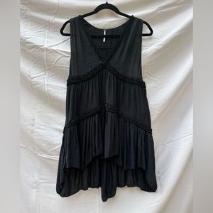 Free People Black Flowy Top or short dress